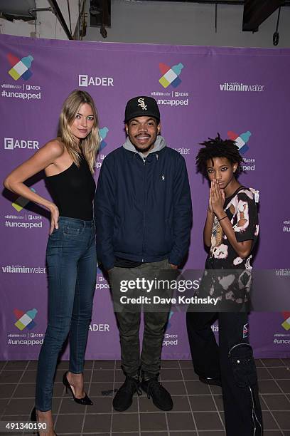 Martha Hunt, Chance The Rapper and Willow Smith attend vitaminwater And The Fader Unite To "HYDRATE THE HUSTLE" For Fifth Anniversary Of #uncapped...