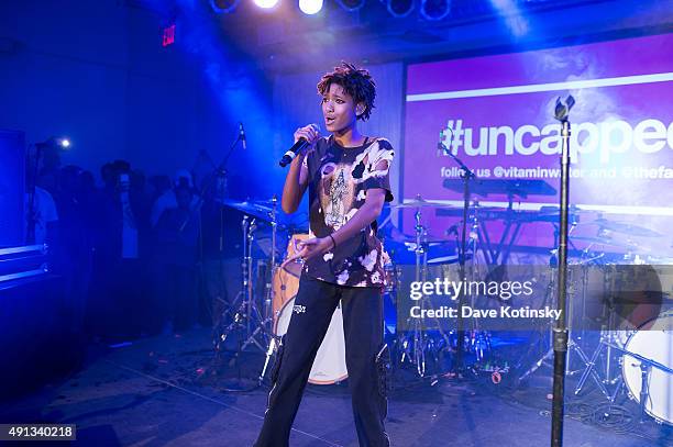 Willow Smith performs at the vitaminwater And The Fader Unite To "HYDRATE THE HUSTLE" For Fifth Anniversary Of #uncapped Concert Series on October 3,...