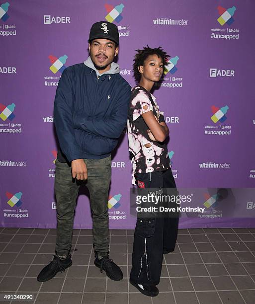 Chance the Rapper and Willow Smith attend vitaminwater and The Fader Unite to "HYDRATE THE HUSTLE" for Fifth Anniversary of #uncapped Concert Series...