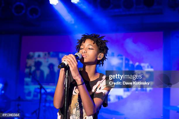 Willow Smith performs at the vitaminwater And The Fader Unite To "HYDRATE THE HUSTLE" For Fifth Anniversary Of #uncapped Concert Series on October 3,...