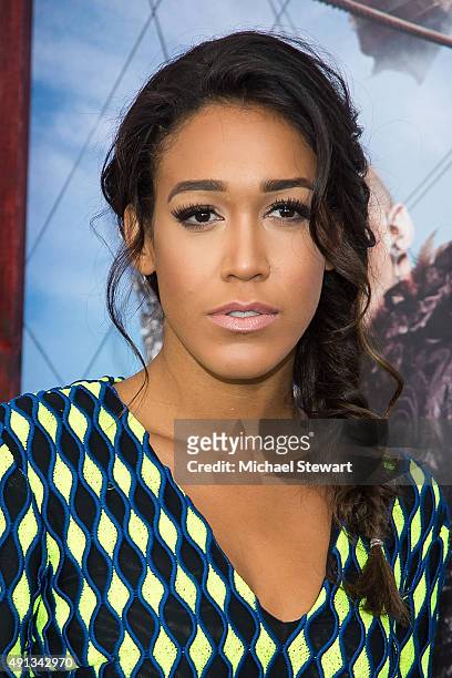 Actress Simone Boyce attends the "Pan" New York premiere at Ziegfeld Theater on October 4, 2015 in New York City.