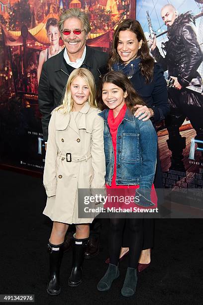 Personality Geraldo Rivera and Erica Michelle Levy attend the "Pan" New York premiere at Ziegfeld Theater on October 4, 2015 in New York City.