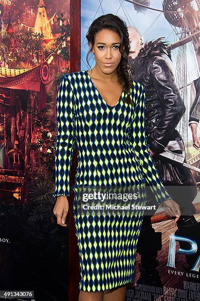 Actress Simone Boyce attends the "Pan" New York premiere at Ziegfeld Theater on October 4, 2015 in New York City.