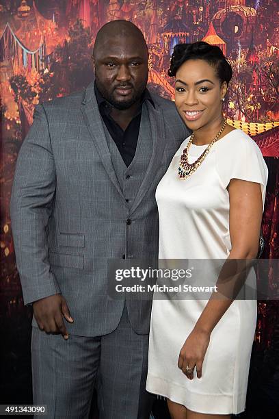 Actor Nonso Anozie attends the "Pan" New York premiere at Ziegfeld Theater on October 4, 2015 in New York City.