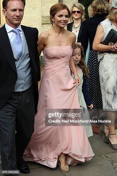 Geri Halliwell at the wedding of Poppy Delevingne and James Cook on May 16, 2014 in London, England.