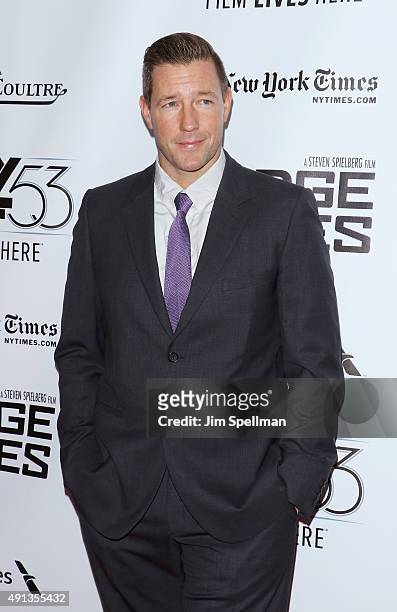 Actor/director Edward Burns attends the 53rd New York Film Festival premiere of "Bridge Of Spies" at Alice Tully Hall, Lincoln Center on October 4,...