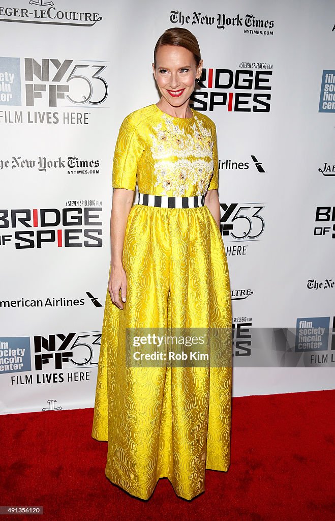 53rd New York Film Festival - "Bridge Of Spies" - Arrivals