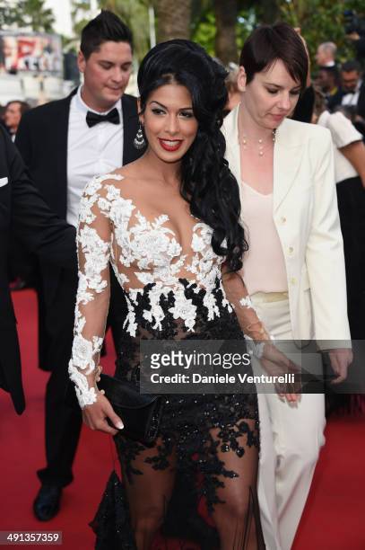 Ayem Nour attends the "How To Train Your Dragon 2" Premiere at the 67th Annual Cannes Film Festival on May 16, 2014 in Cannes, France.
