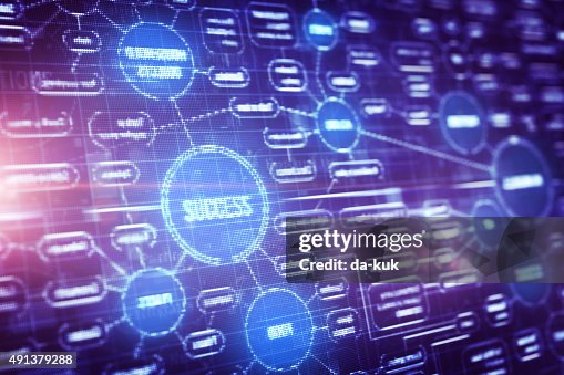 Computer Interface Digital Modern Computer Interface On Digital Lcd Display High-Res Vector ...