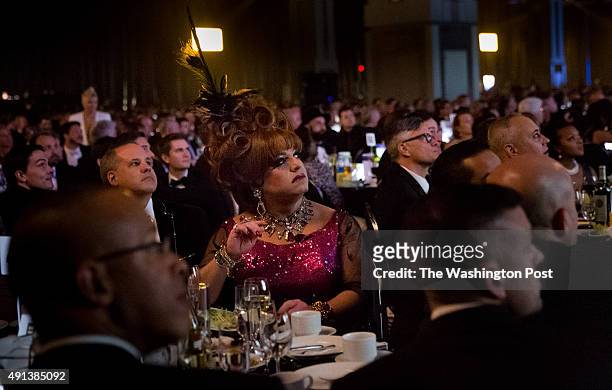 October 3: Guests listen to activist Blossom Brown speak at the 19th annual Human Rights Campaign National Dinner held at the Walter E. Washington...