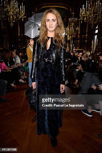 Alexia Niedzielski attends the Stella McCartney show as part of the Paris Fashion Week Womenswear Spring/Summer 2016 on October 5, 2015 in Paris,...