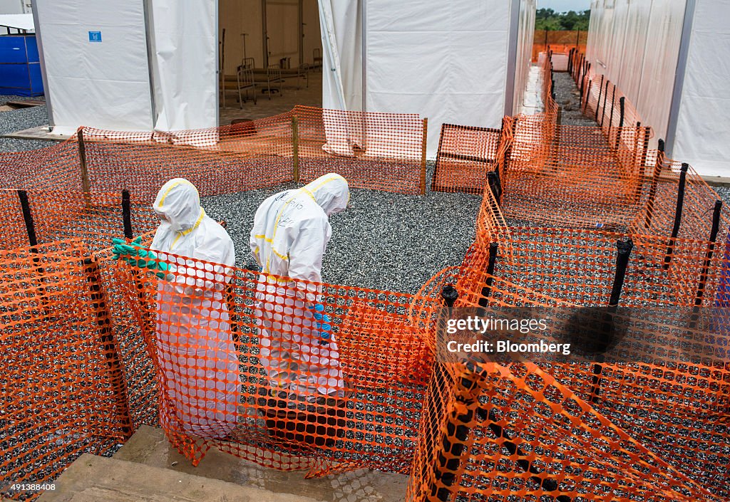 Ebola Treatment Center As Guinea Economy Rebuilds Ahead Of October Election