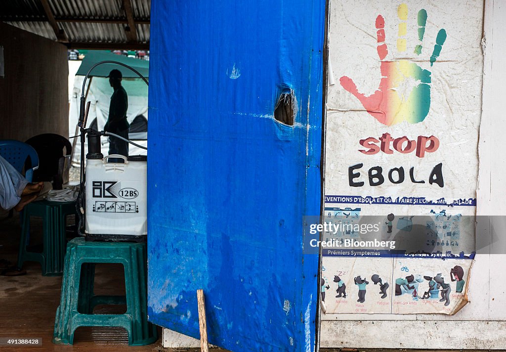 Ebola Treatment Center As Guinea Economy Rebuilds Ahead Of October Election