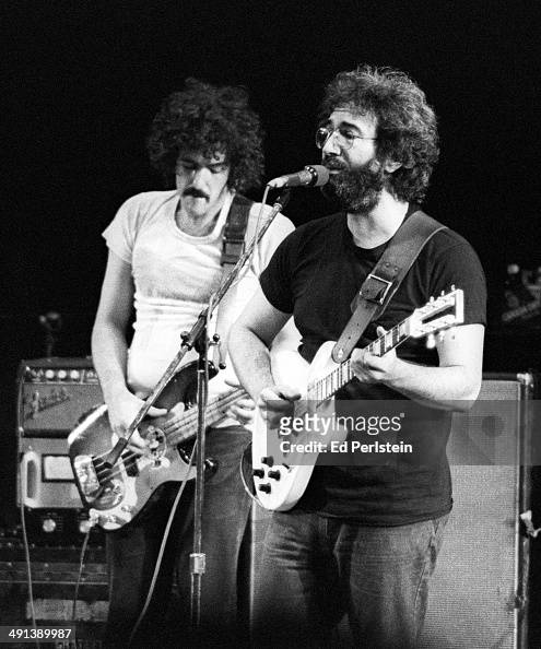 Jerry Garcia and John Kahn perform with the Jerry Garcia Band at ...