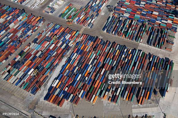 Dpw Container Perth 16 Aerial Views Of Operations At Dp World Ltd Container Terminal Stock ...