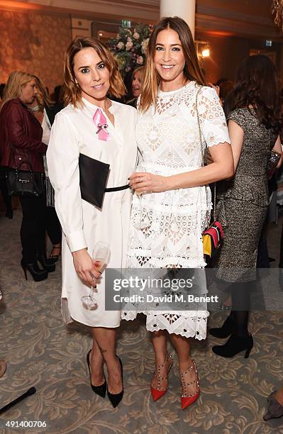 Melanie Chisholm aka Mel C and Lisa Snowdon attend the Future Dreams Autumn Lunch at The Savoy Hotel on October 5, 2015 in London, England.