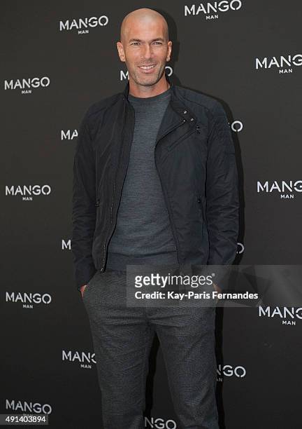 Zinedine Zidane Presents Mango Man Collection At Studio Pin Up as part of the Paris Fashion Week Womenswear Spring/Summer 2016 on October 5, 2015 in...