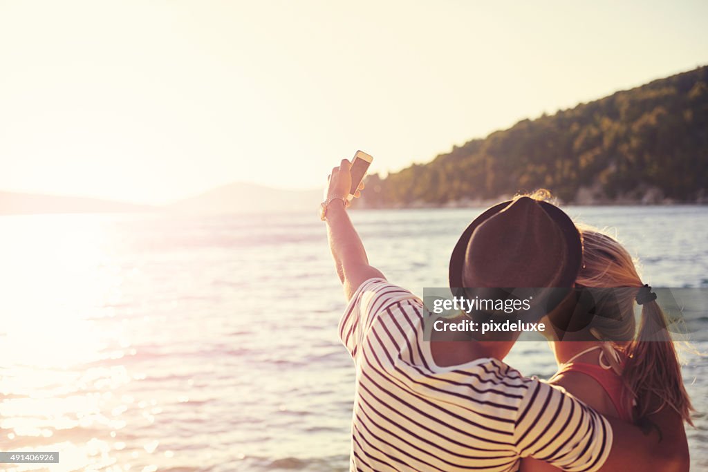 Capturing a blissful beach moment