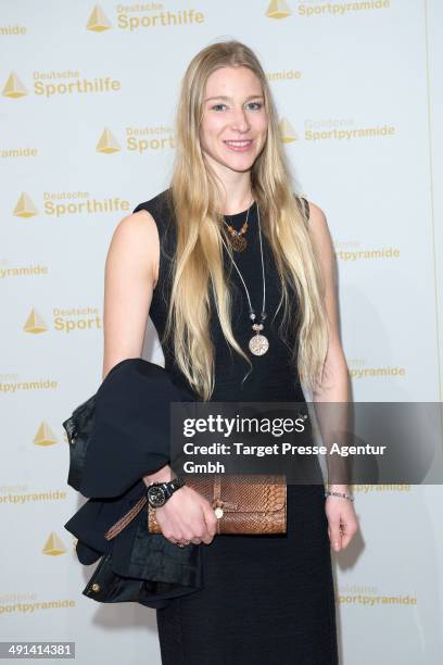 Amelie Kober attends the awarding of the 'Goldene Sportpyramide 2014' at Hotel Adlon on May 16, 2014 in Berlin, Germany.