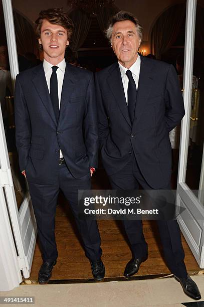 Tara Ferry and Bryan Ferry attend the annual Charles Finch Filmmakers Dinner during the 67th Cannes Film Festival at Hotel du Cap-Eden-Roc on May 16,...