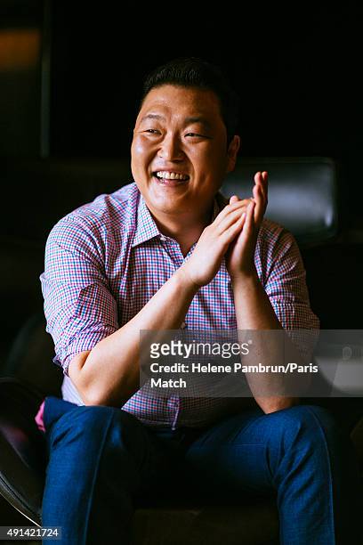 Singer Psy is photographed for Paris Match on August 24, 2015 in Seoul, South Korea.