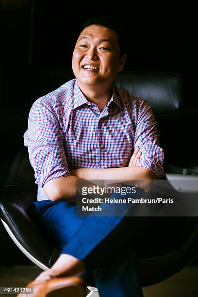 Singer Psy is photographed for Paris Match on August 24, 2015 in Seoul, South Korea.