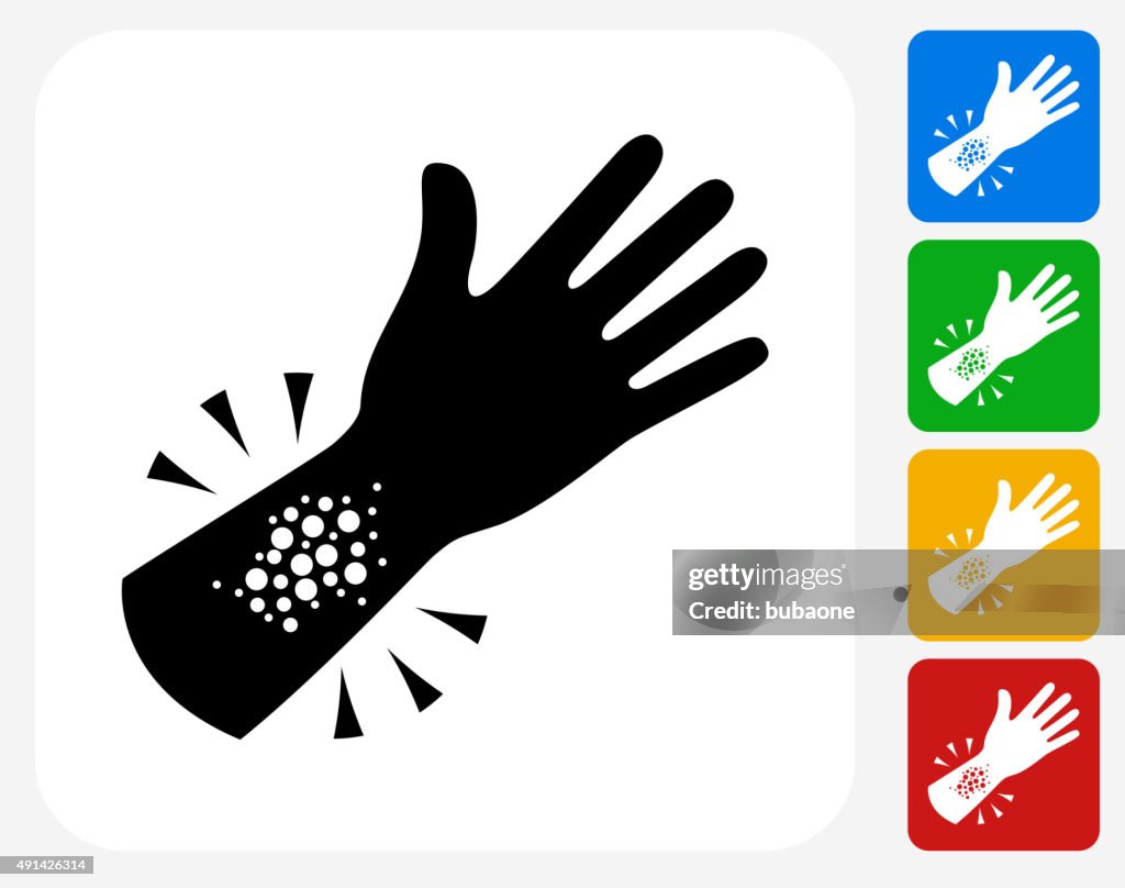 Allergy Reaction Icon Flat Graphic Design