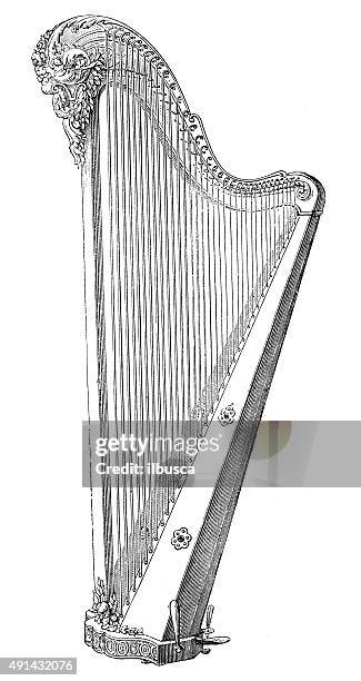 Harp Drawable 507 Harp Drawing Stock Photos, High-Res Pictures, and Images - Getty Images