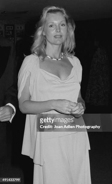 Actress Carol Lynley attends the Filmex black tie ball at the Century City Hotel after the movie premiere of 'F.I.S.T.' on April 13, 1978 in Los...