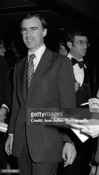 California Governor Jerry Brown attending the the Filmex black tie ball at the Century City Hotel after the movie premiere of 'F.I.S.T.' on April 13,...