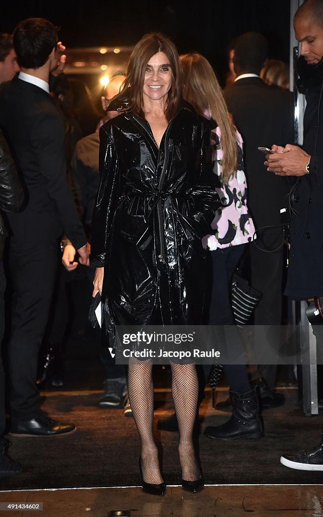 Celebrities Sightings At Paris Fashion Week - Ready To Wear S/S 2016 : Day Seven