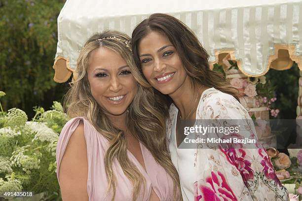 Diana Madison and Touriya Haoud attend Diana Madison Baby Shower on October 4, 2015 in Los Angeles, California.