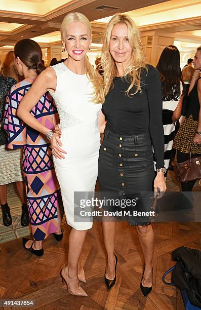 Amanda Cronin and Melissa Odabash attend the annual ladies' lunch in support of the Silent No More Gynaecological Cancer Fund and The Royal Marsden...