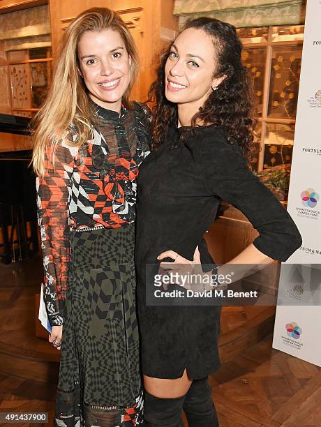 Sabine Roemer and Lilly Becker attends the annual ladies' lunch in support of the Silent No More Gynaecological Cancer Fund and The Royal Marsden...