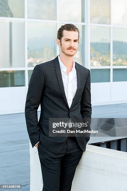 Actor Andrew Garfield is photographed for USA Today on September 8, 2015 in Los Angeles, California.