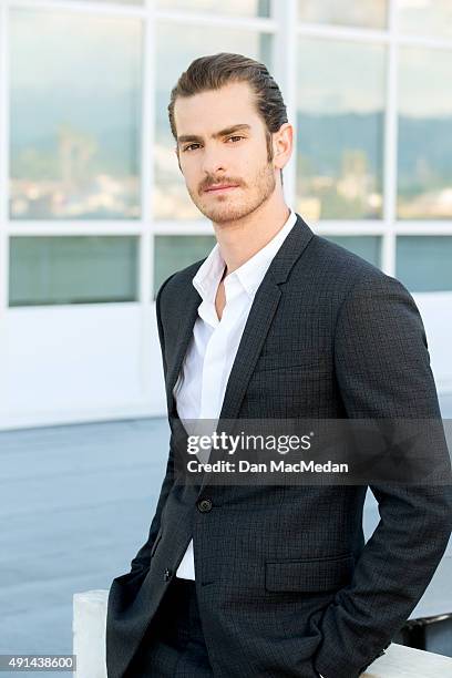 Actor Andrew Garfield is photographed for USA Today on September 8, 2015 in Los Angeles, California.