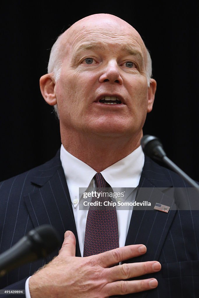 Jeh Johnson And Secret Service Director Clancy Hold Joint Media Availability