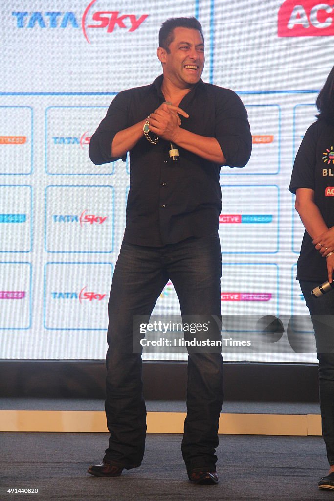 Salman Khan At The Launch Press Conference Of Active Fitness