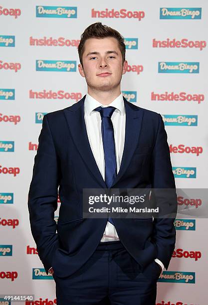 Max Bowden attends the Inside Soap Awards at DSKTRT on October 5, 2015 in London, England.