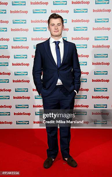 Max Bowden attends the Inside Soap Awards at DSKTRT on October 5, 2015 in London, England.