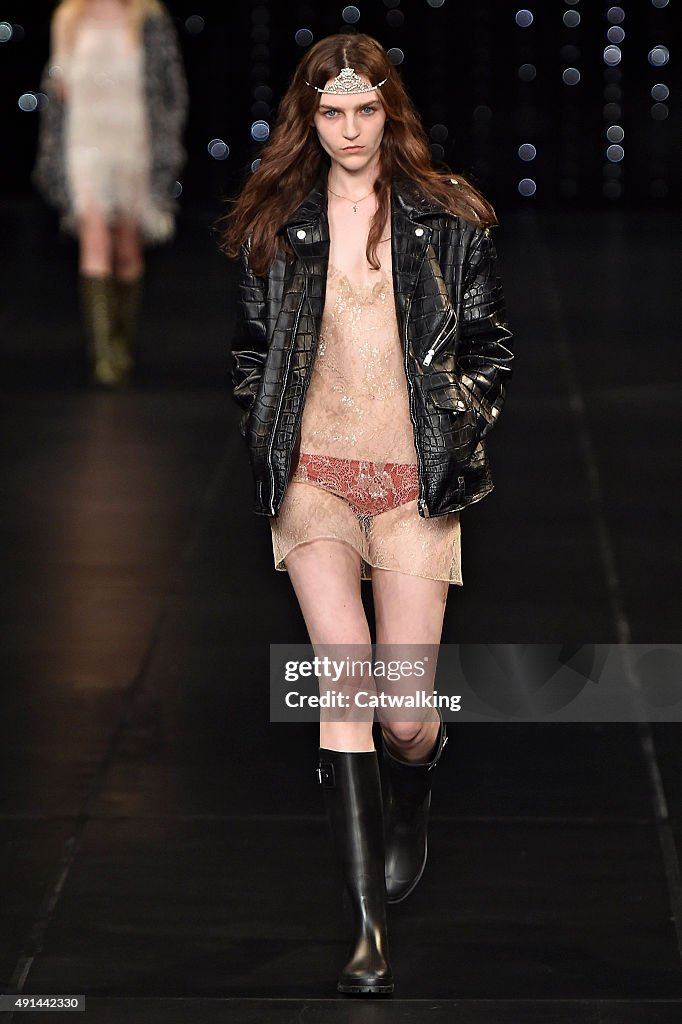 Saint Laurent - Runway RTW - Spring 2016 - Paris Fashion Week