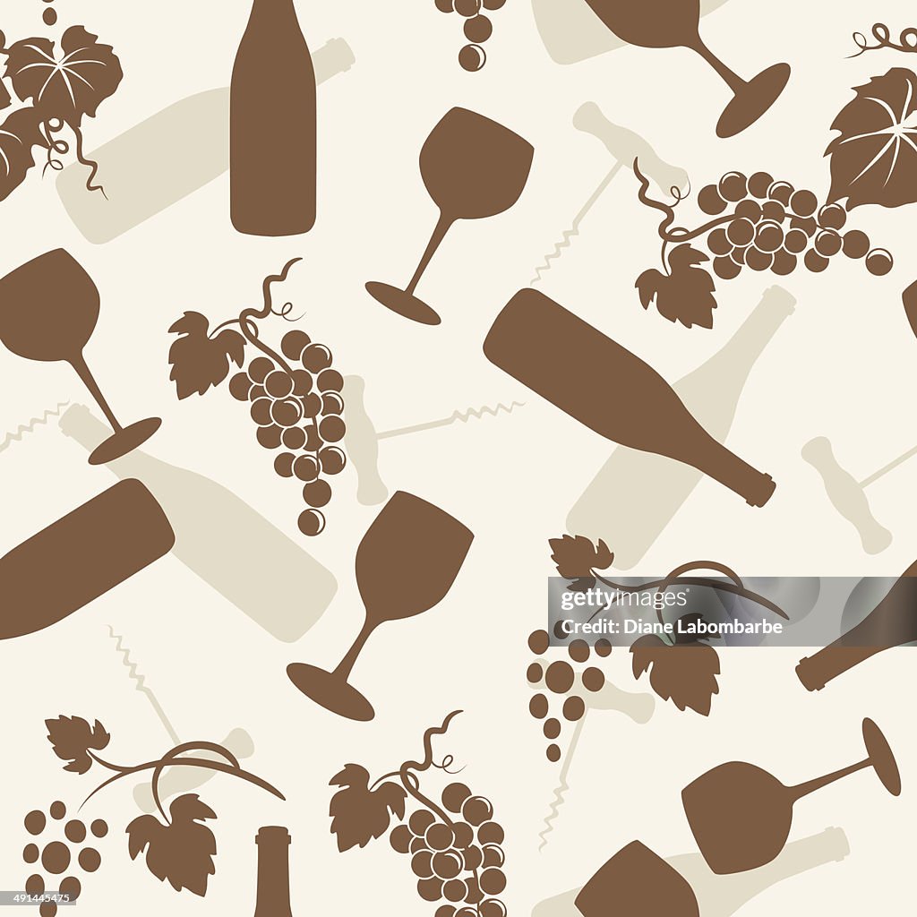 Vinhos sem costura padrão