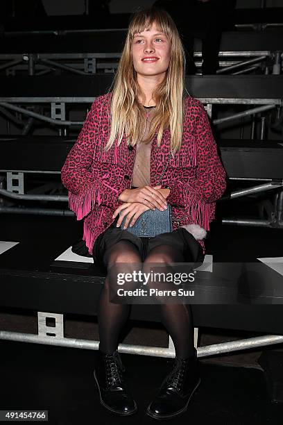 Klara Kristin attends the Saint Laurent show as part of the Paris Fashion Week Womenswear Spring/Summer 2016 on October 5, 2015 in Paris, France.