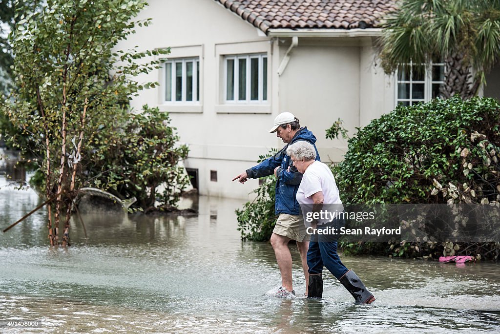 South Carolina Hit By Historic Rain And Flooding