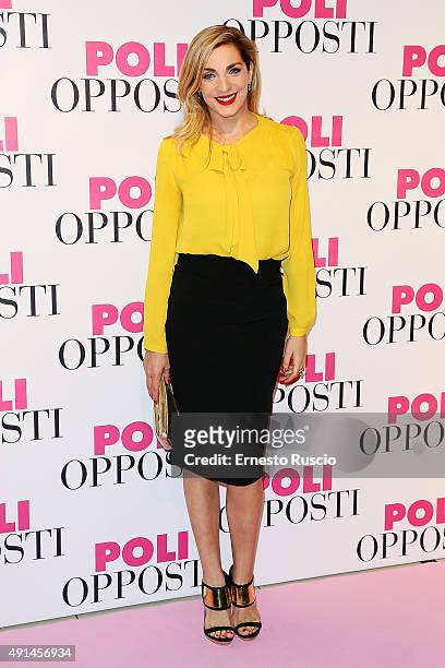 Elena Di Cioccio attends the 'Poli Opposti' premiere at Cinema Adriano on October 5, 2015 in Rome, Italy.