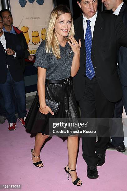 Carolina Crescentini attends the 'Poli Opposti' premiere at Cinema Adriano on October 5, 2015 in Rome, Italy.