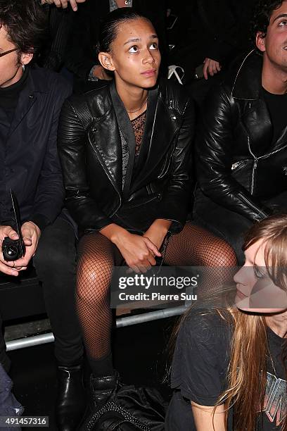 Binx Walton attends the Saint Laurent show as part of the Paris Fashion Week Womenswear Spring/Summer 2016 on October 5, 2015 in Paris, France.