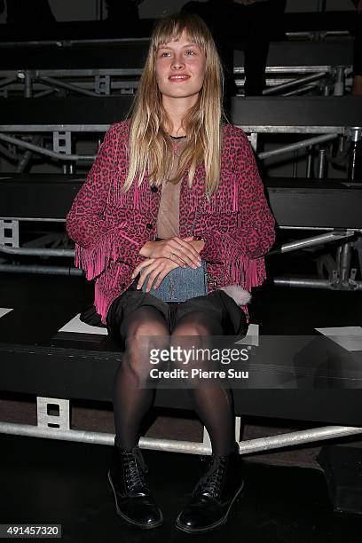 Klara Kristin attends the Saint Laurent show as part of the Paris Fashion Week Womenswear Spring/Summer 2016 on October 5, 2015 in Paris, France.