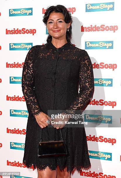 Natalie J. Robb attends the Inside Soap Awards at DSKTRT on October 5, 2015 in London, England.