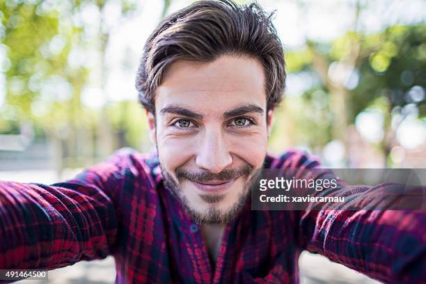 selfie - groene ogen stockfoto's en -beelden
